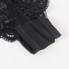 Subblime - 953911 Chemisier De Nuit En Soie Et Dentelle + Culotte Noire S/M